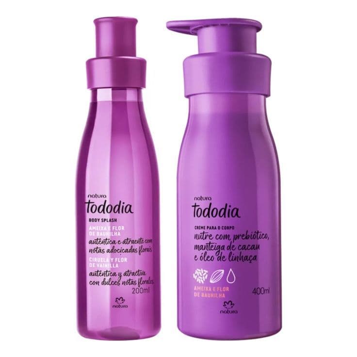 Kit Natura Tododia Ameixa e flor de baunilha Hidratante Corporal 400ml e Body Splash 200ml