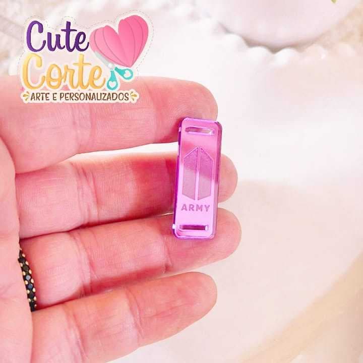 PASSANTE ELÁSTICO - BTS - ARMY - RECORTE ACRÍLICO - PAPELARIA PERSONALIZADA - PLACAS ARTÍSCTICAS