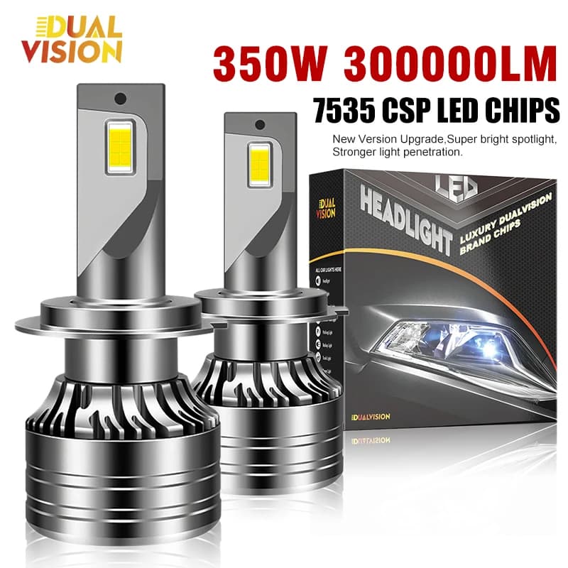 Farol para carro Carro ULTRA LED Lâmpadas Dualvision  30000LM H1 H3 H4 H7 H11 9005 9006 6500K