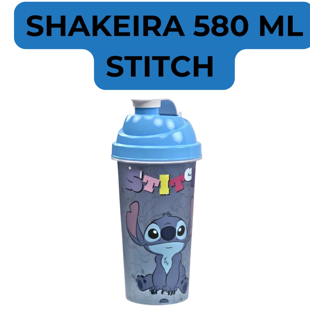 COPO SHAKEIRA DO STITCH 580 ML PLASÚTIL COPO GARRAFA