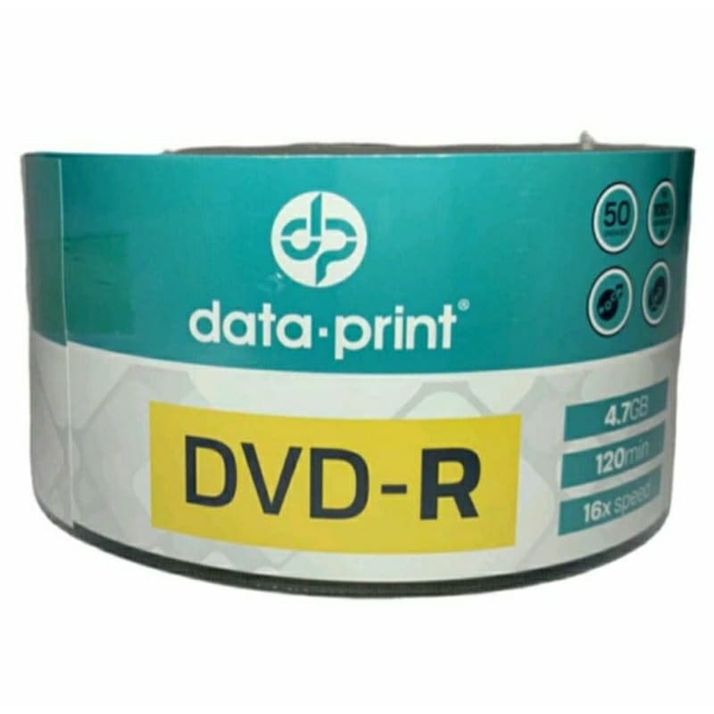 100 DVD-R PRINTABLE DATA PRINT  4.7GB 4.7gb 120 Minutos 16x