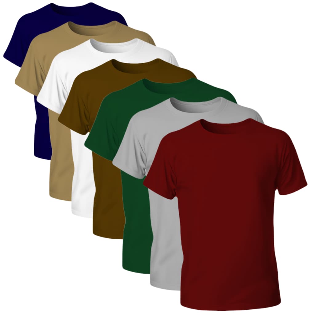 Camiseta Masculina 100% Algodão Fio 30.1 Premium Básica Confortável Lisa
