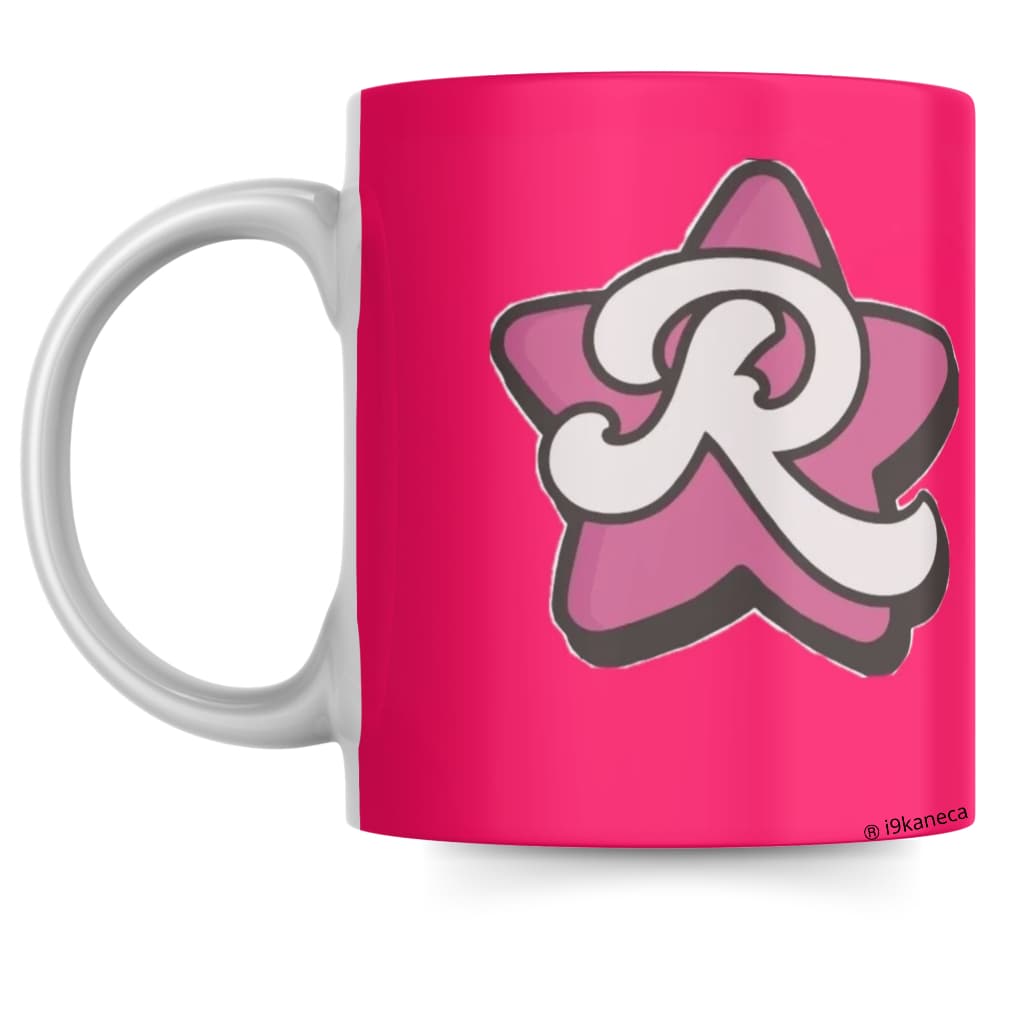 Caneca Grupo Rosa Xícara Elementos Estrela, Lâmpada, Foguete, Raio Menino Menina Presente Com Nome