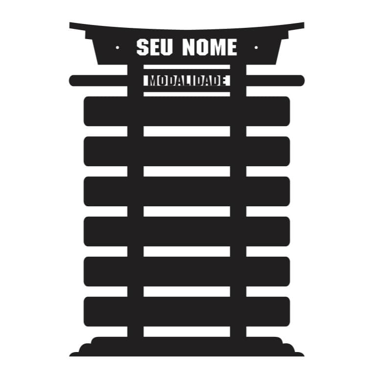 Porta Faixas Linhas Personalizado - Jiu Jitsu Judô Karate Luta suporte
