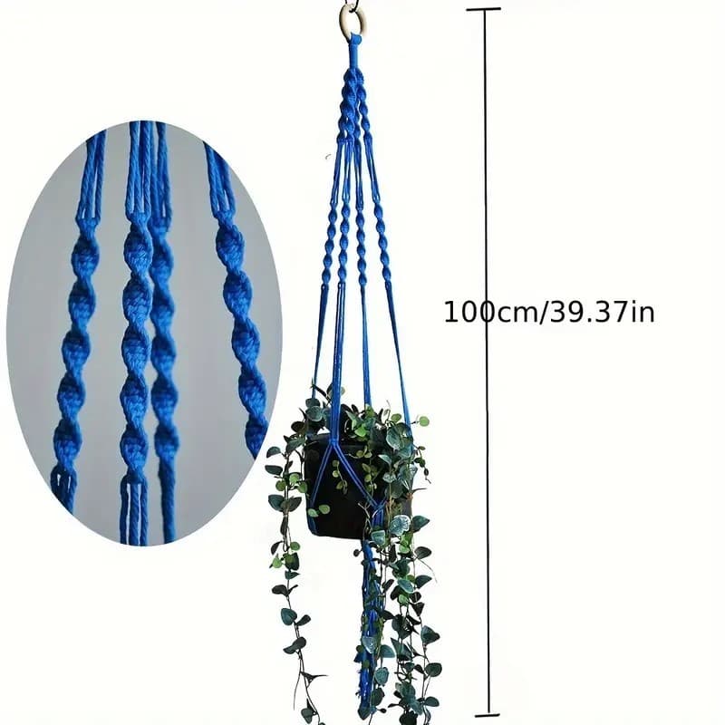 Suporte de planta Macramê. Artesanato/Decoração/Suporte para vasos de plantas em macrame/Suporte para plantas