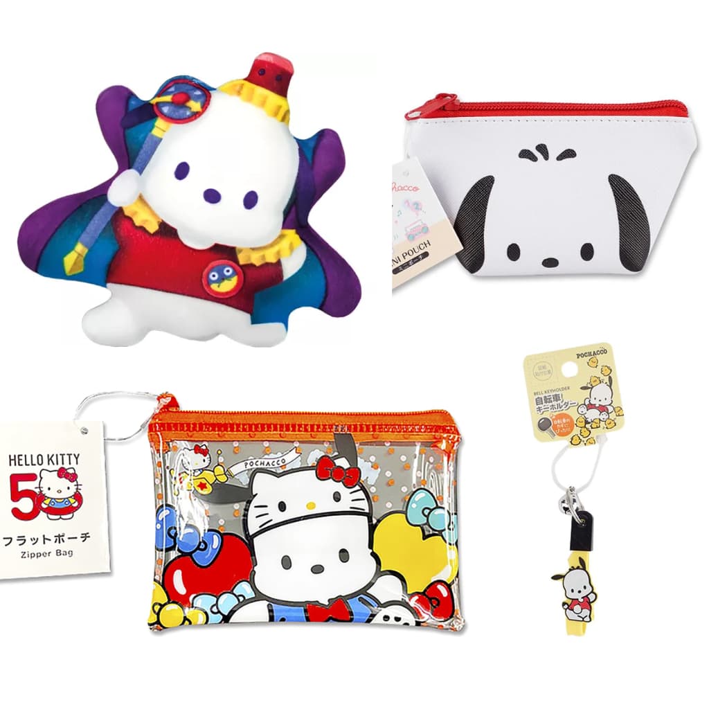 Pochacco Oficial Sanrio - Necessaire Chaveiro Pelúcia