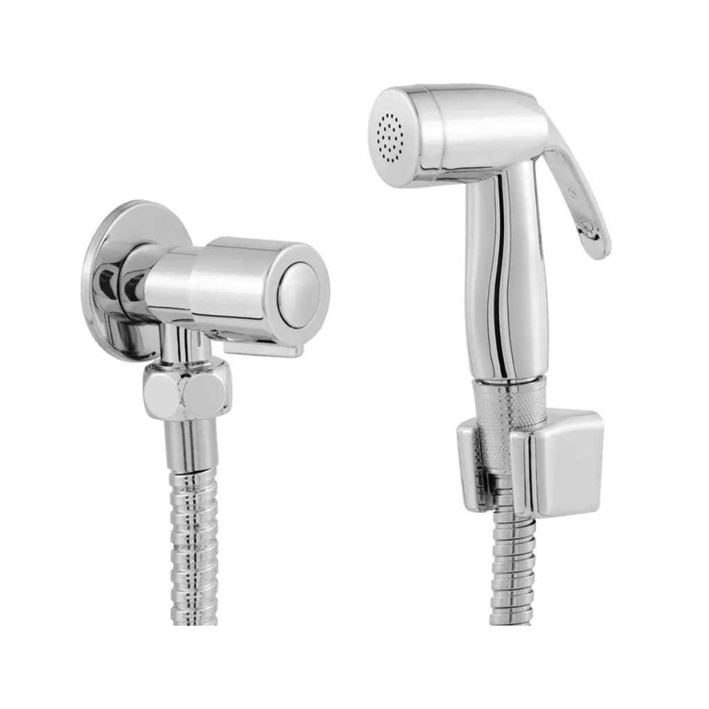 Ducha Higiênica para Banheiro Ducha de mão 100% Completa Luxo Abs Cromado Chuveirinho Privada