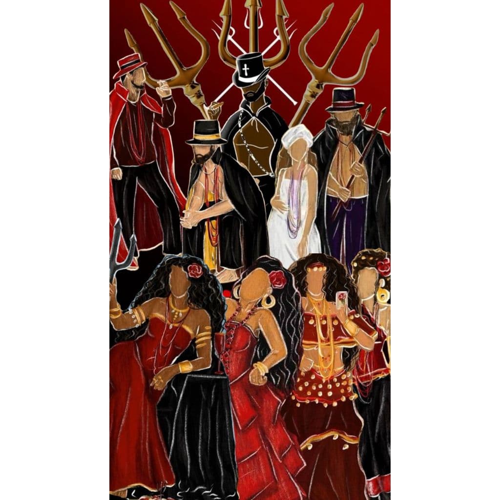 Quadro com Todas as Entidades Exus e Pomba Giras e Entidades Juntas Pombogira, Pomba Gira,Pombagira Envio Imediato