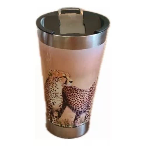 Copo Termico Com Tampa e Abridor 550ml Bebida Gelada Quente