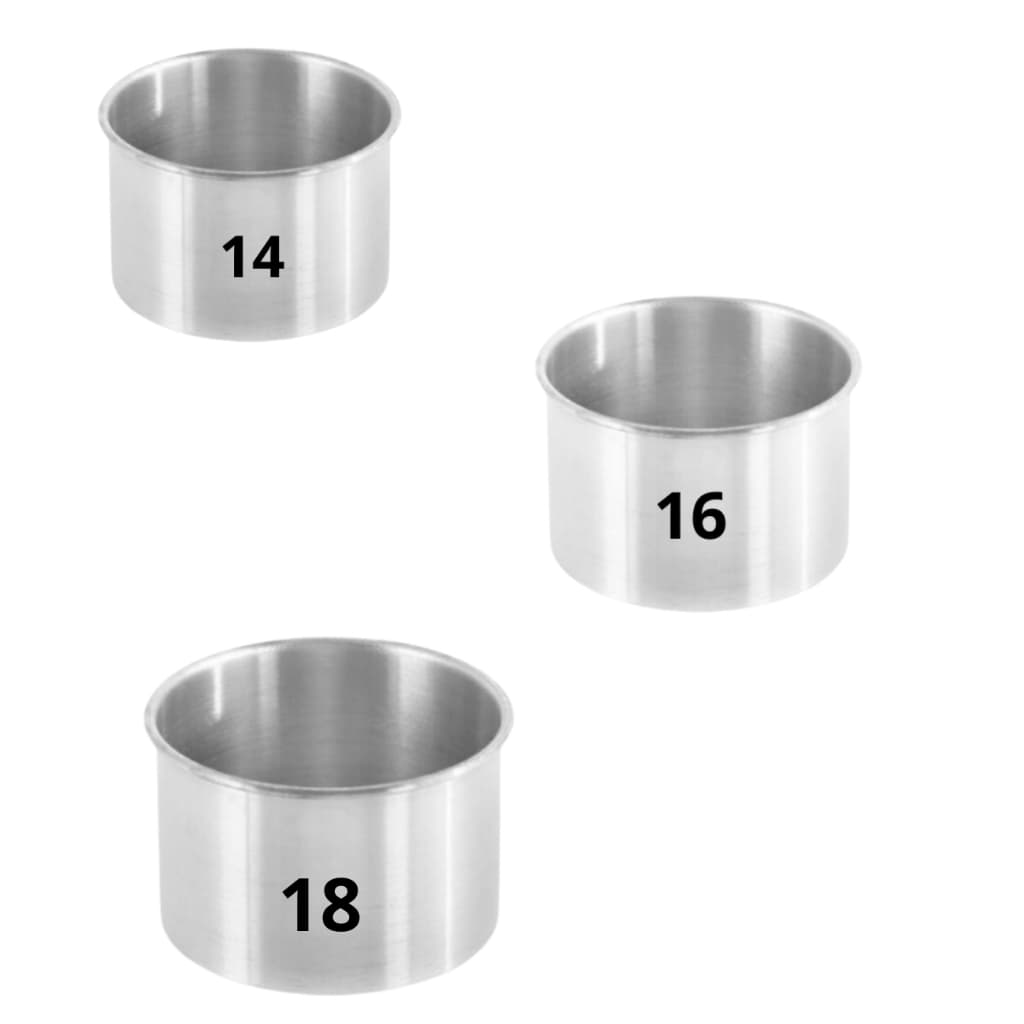 Kit 03 Assadeira Redonda Alta 14,16,18  x 10 Forma Bolo Aluminio