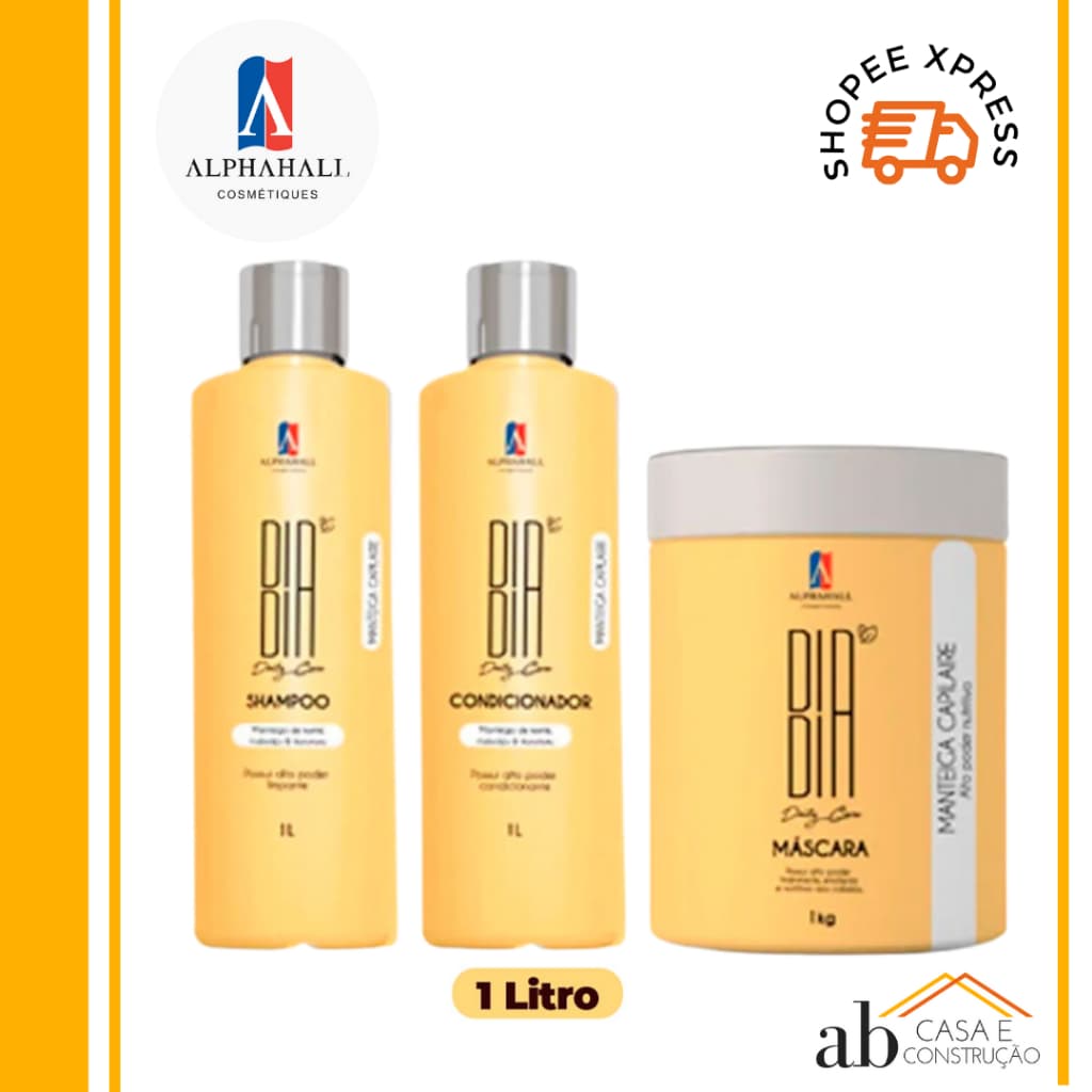 Kit Manteiga Amarela Dia a Dia 3 Itens 1L Alphahall