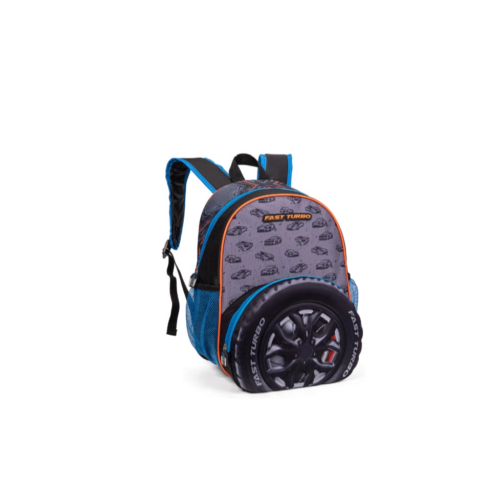 Mochila Escolar De Costas Infantil Carro Com Design 3d