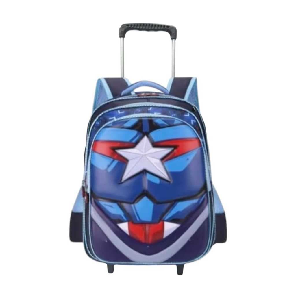 MOCHILA DE RODINHA INFANTIL ESCOLAR + CHAVEIRO