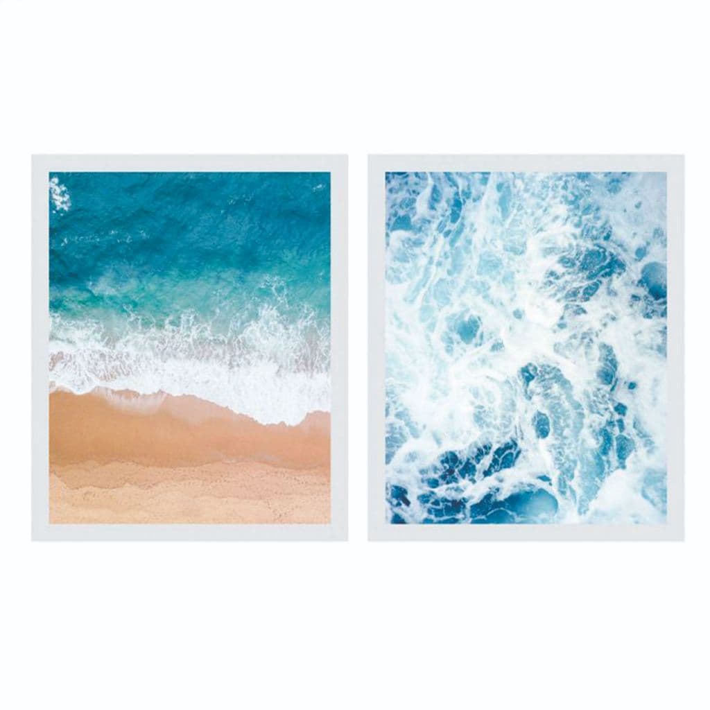 QUADRO DECORATIVO-MAR-2 PEÇAS-DECORAÇÃO