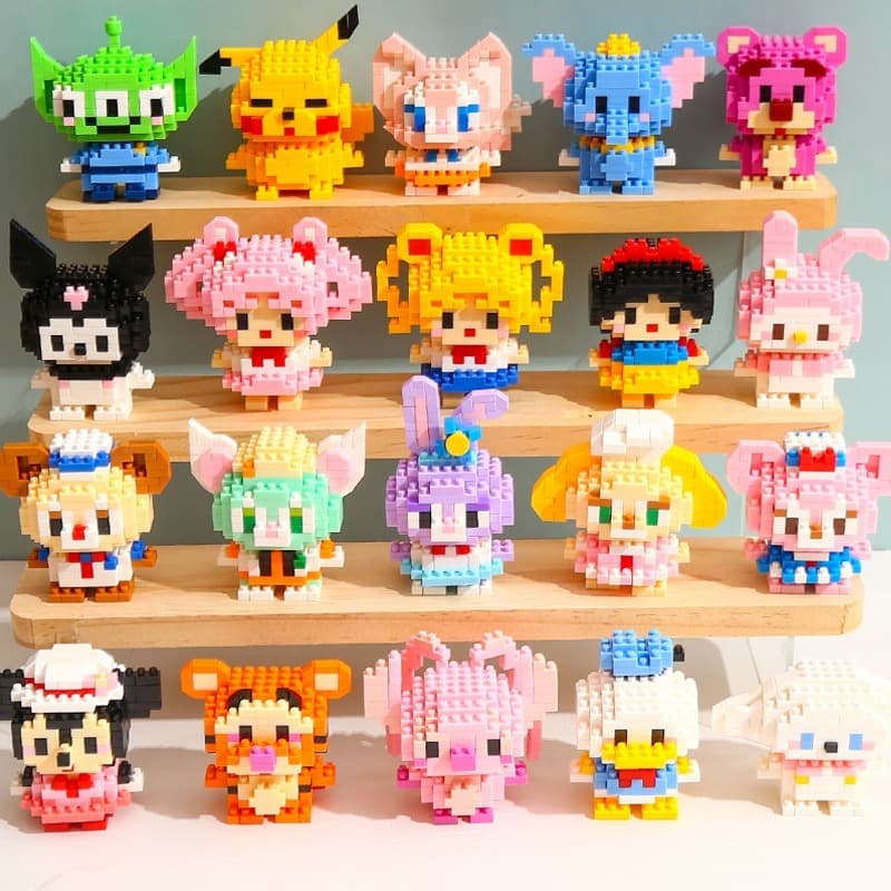 Stitch L*E*G*O*S Animados Serie 24 Colecionáveis 180 peças Blocos