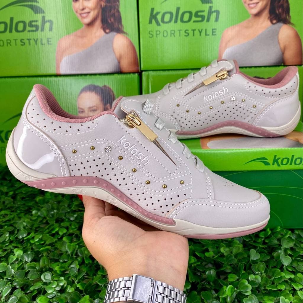 Tenis Kolosh Original Feminino Calce Fácil Confortável Trabalho Dia a Dia Casual C1299 Ortopedico