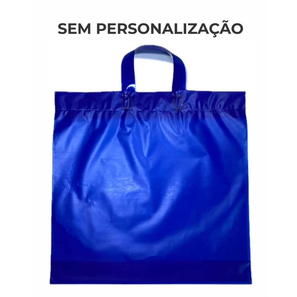 KIT 50 UNIDADES SACOLA LISA 40X40, ALÇA FITA,  SACOLA PLÁSTICA,  0.15 micras ALTA DENSIDADE