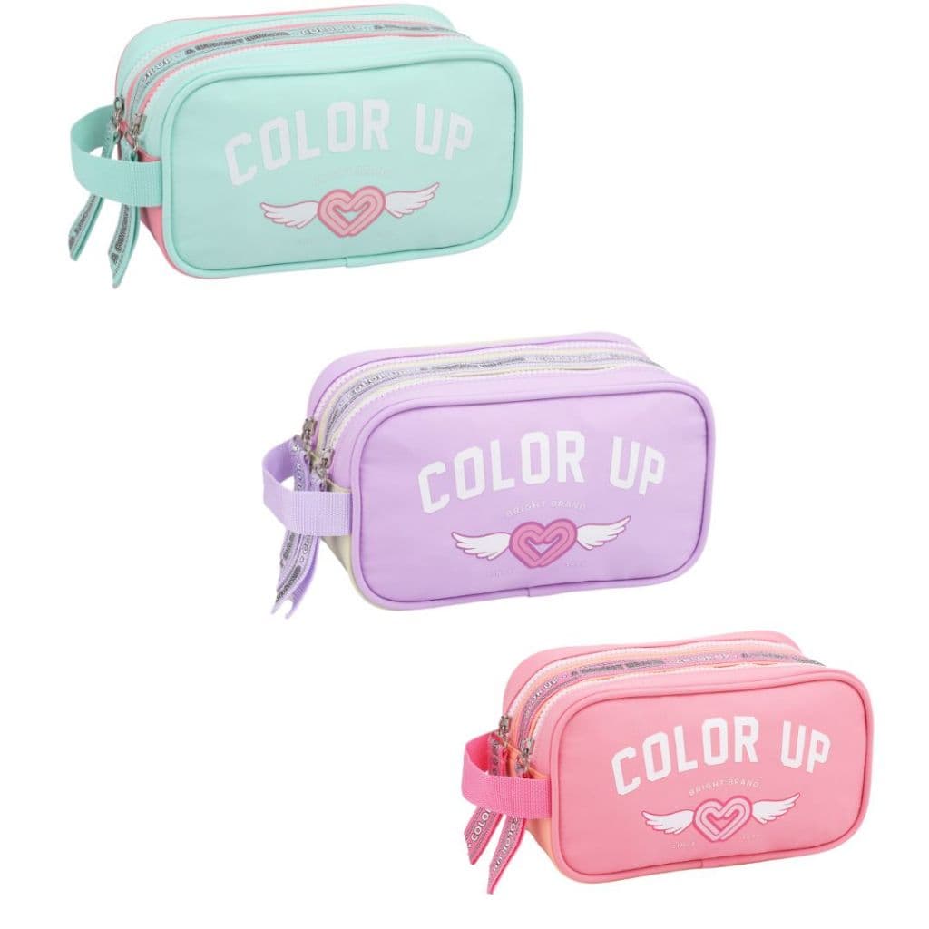 Estojo Duplo Escolar Feminino ColorUp