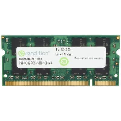 Memória notebook  2gb Ddr2 667 5300 Sodimm - Rendition Rm25664ac667