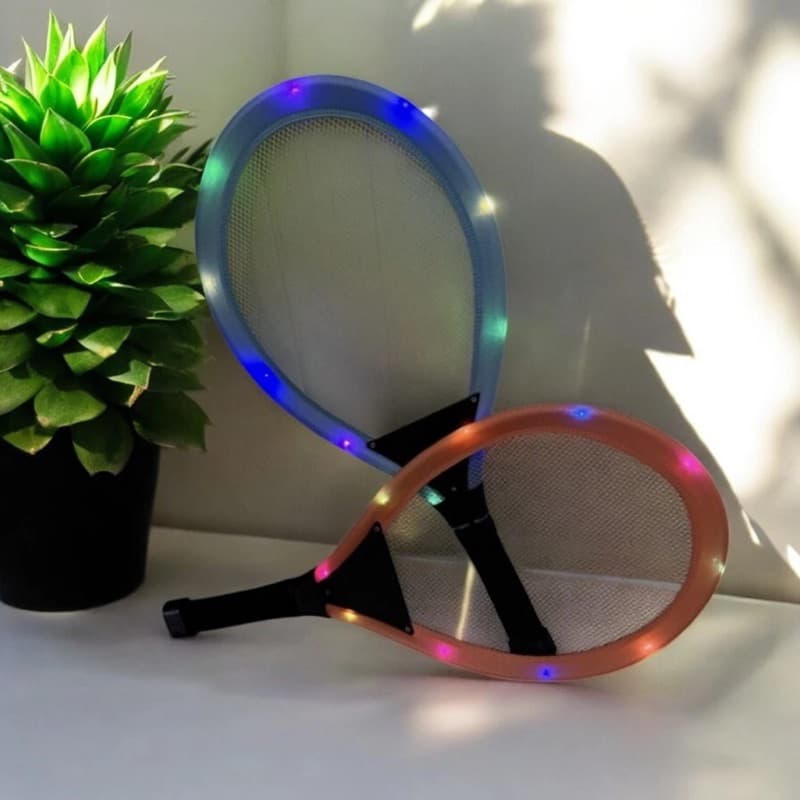 Kit Raquetes De Beach Tênis com Luz Led