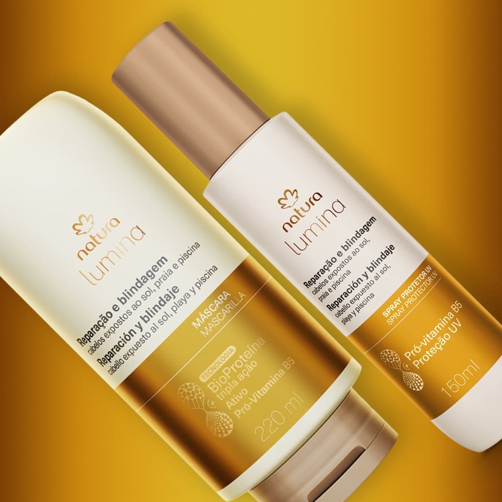Kit Lumina Verão - Máscara Restauradora 220ml + Spray Protetor UV 150ml
