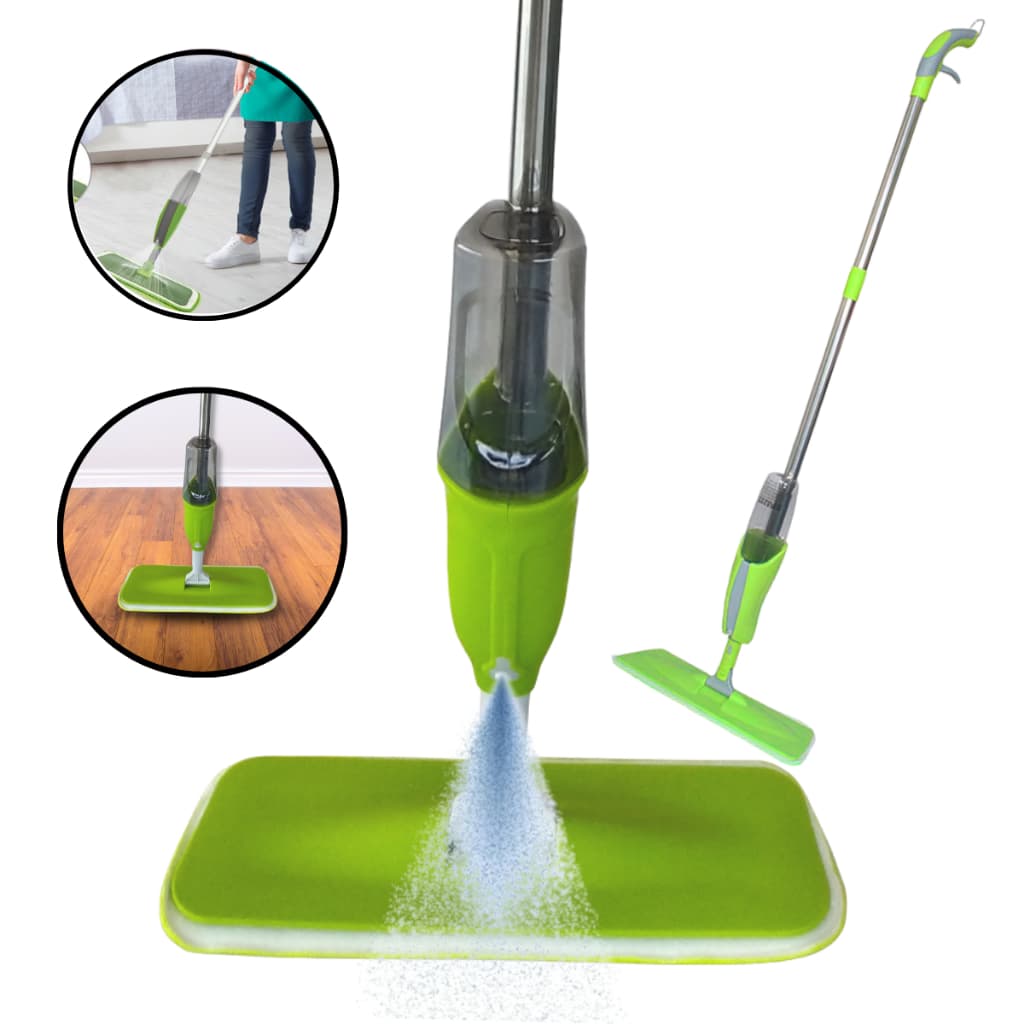 Mop Spray Com Reservatório Rodo Esfregão Mágico Limpeza Vassoura Microfibra