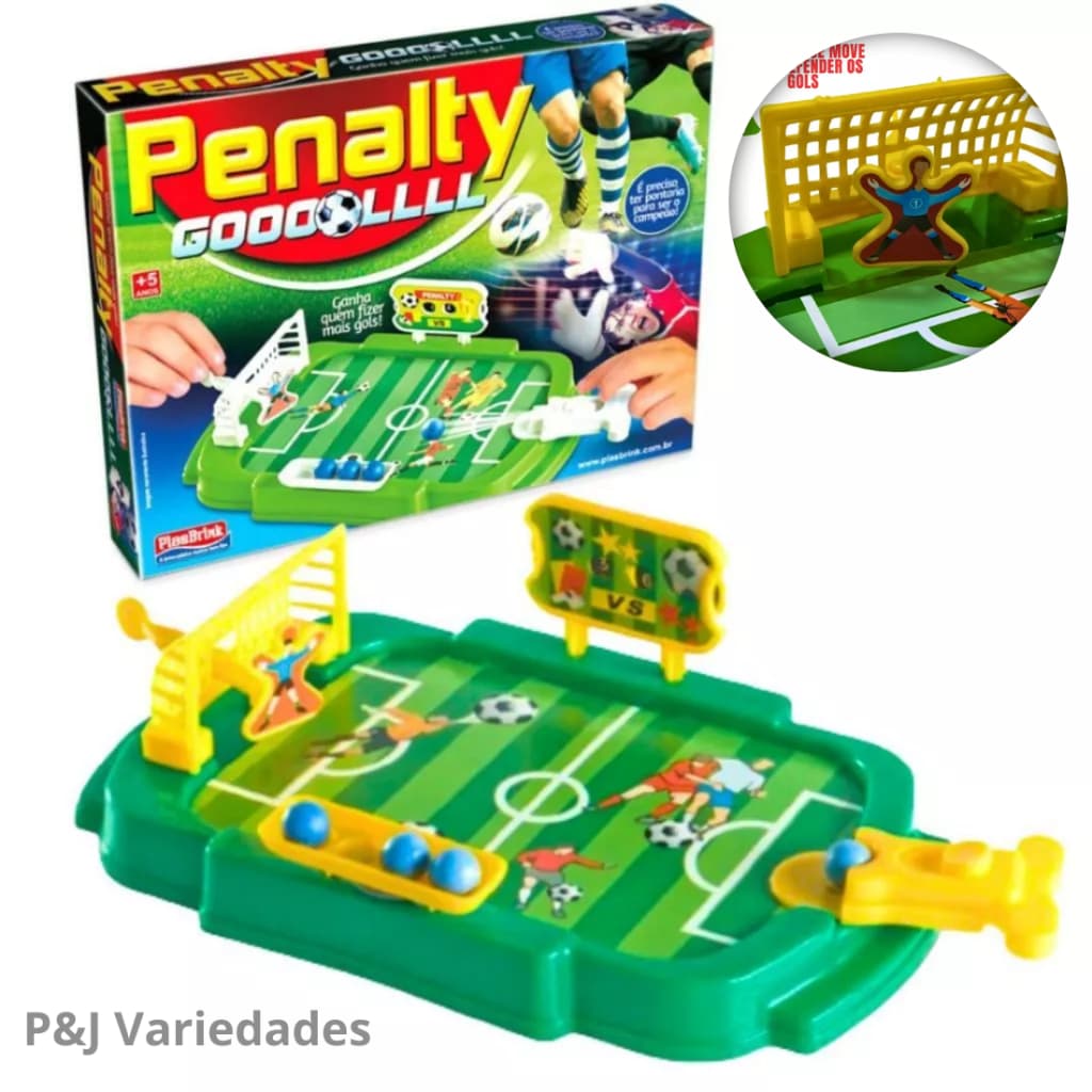 Jogo de Futebol de Mesa Portátil com Placar e Pênaltis Teste sua Pontaria e Seja o Campeão!