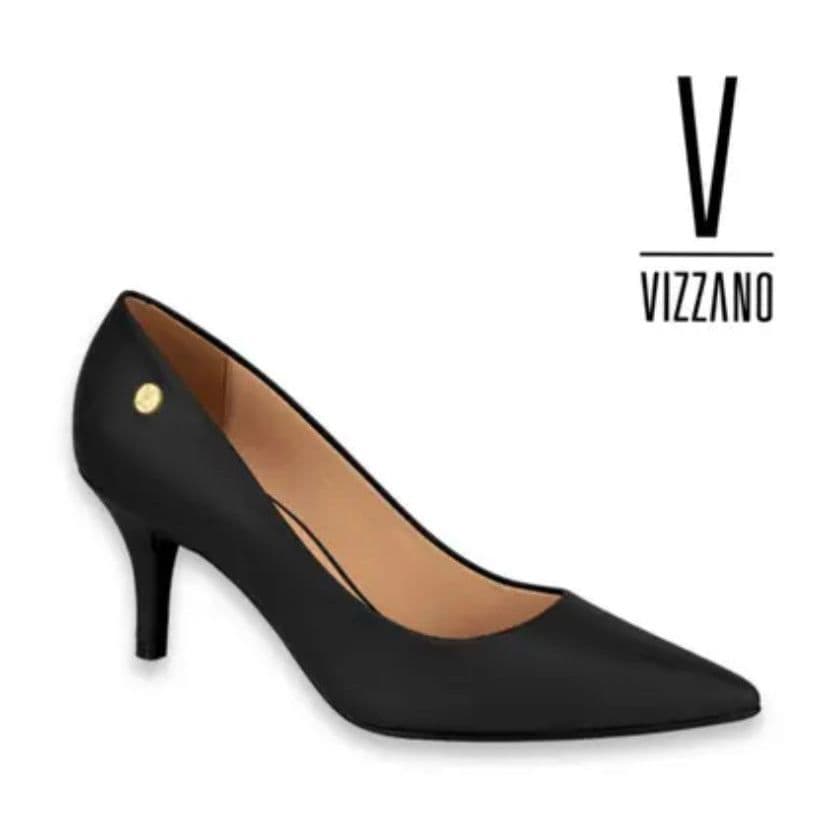 Scarpin feminino Vizzano salto baixo - Pelica sintético caramelo - REF: 1185.702.7286