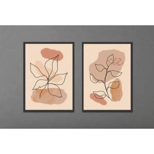 KIT 2 QUADROS DECORATIVOS-60X40-DECORAÇÃO