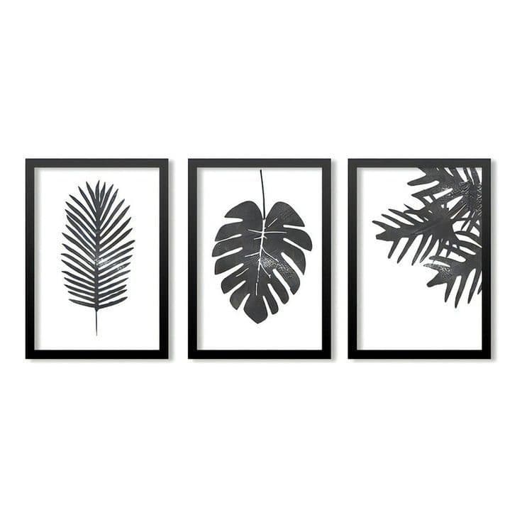 KIT 3 QUADROS DECORATIVOS-30X20-DECORAÇÃO-PALMEIRA