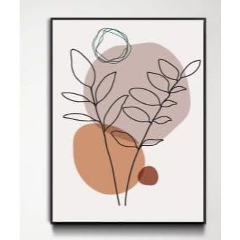 QUADRO DECORATIVO-ABSTRATO-ROSÉ-30X40