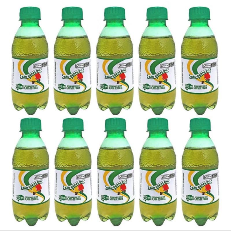 10/Unid Refrigerante De Caju Cajuína 250ml São Geraldo