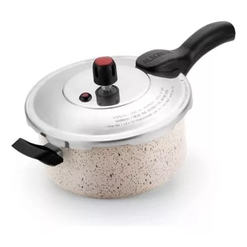 Panela Pressão Alegrete 3,0l Antiaderente Fechamento Externo Premium Cor Bege