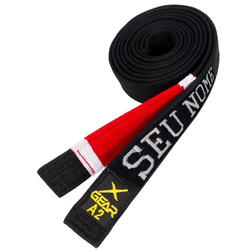 Faixa Preta Jiu jitsu Xgear Com Nome Bordado e Grau!!!