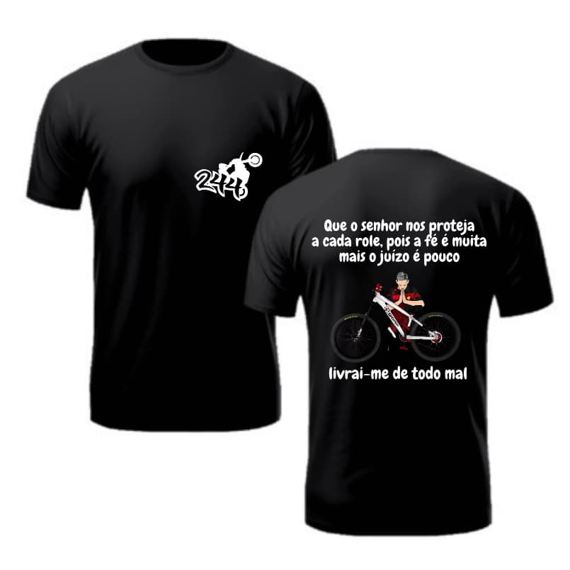 Camisa E blusa Família do Grau 244 camiseta Masculina Frase Bike moto bicicleta