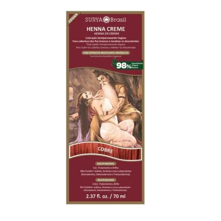 Henna Creme Cobre Surya Brasil 70ml