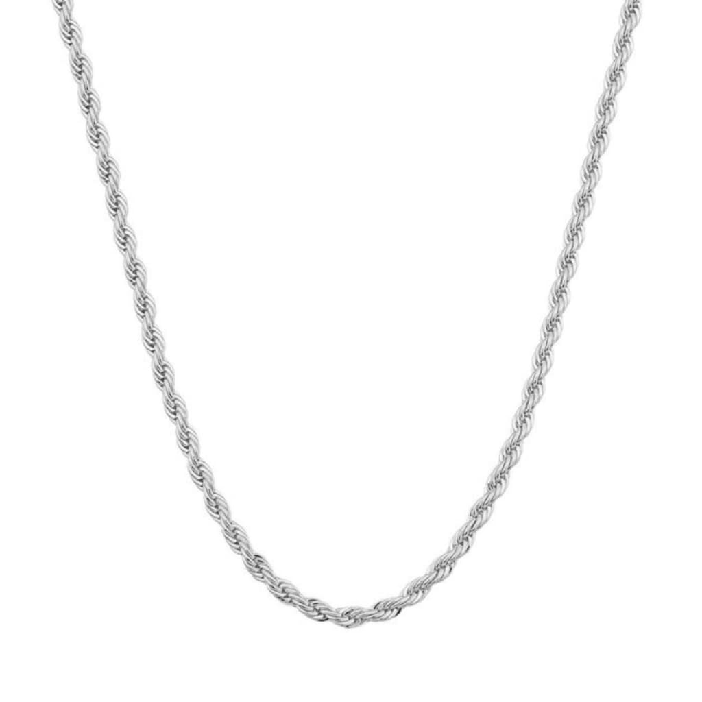 Cordão Corrente Masculina Elo Baiano Aço Inoxidável 60cm Alta Durabilidade