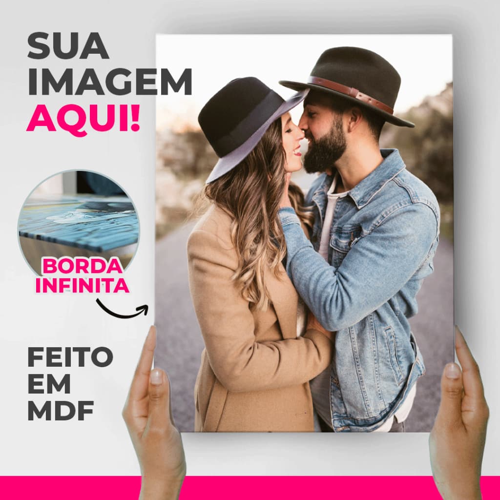 Quadro Personalizado - Painel Fotográfico Feito c/ Sua Imagem! Aniversários, Casamentos