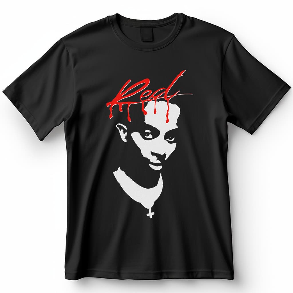 Camiseta T-shirt Unissex Playboi Carti Red Camiseta de Trap 100% Algodão