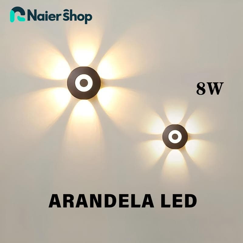 Arandela LED Lámpara Parede Muro branco quente bivolt com Proteção IP65 para uso interno e externo