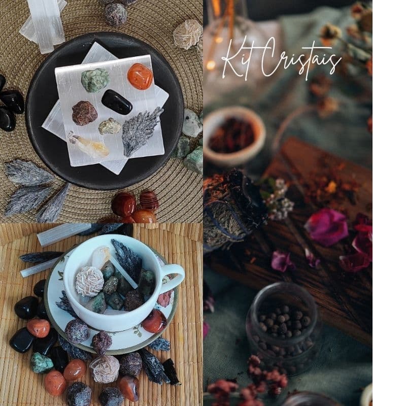 kit Cristais Pedras Naturais variadas