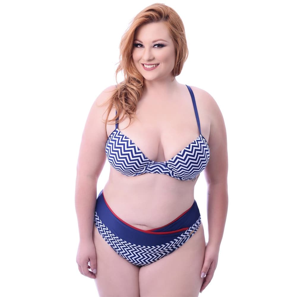Biquíni Plus Size Com Bojo E Arco Meia Taça  Acqua Rosa