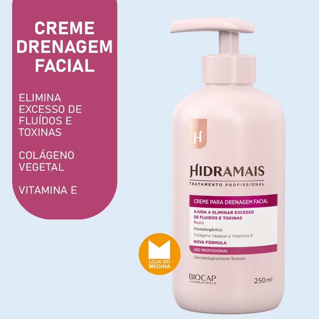 Creme Drenagem Facial – Hidramais 250g