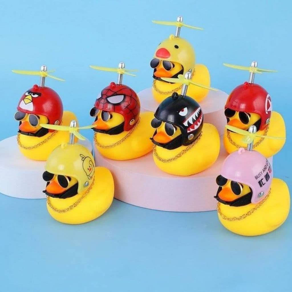 Patinho Jack da Zueira Com Led - Pato De Borracha Decora Bike Moto