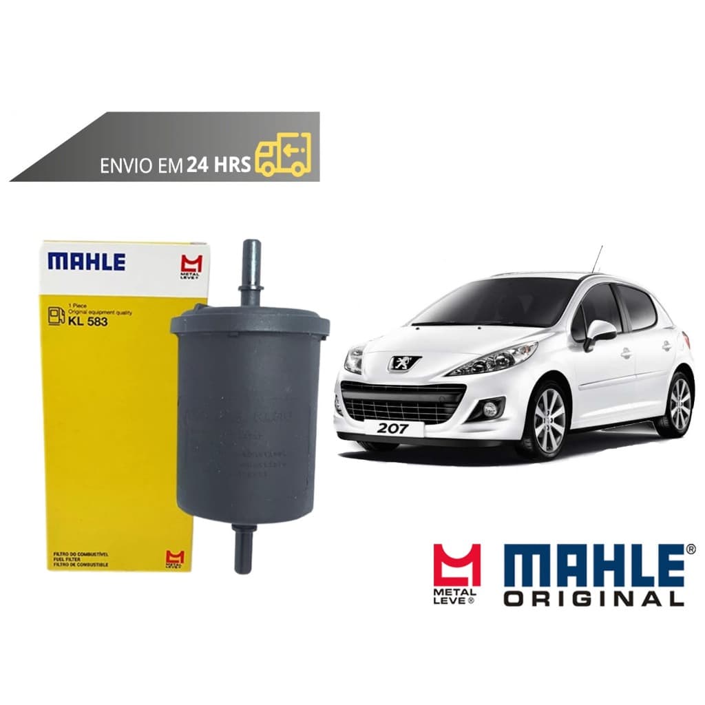 Filtro de Combustivel Peugeot 207 todos de 2009 a 2015 Original Mahle Metal Leve