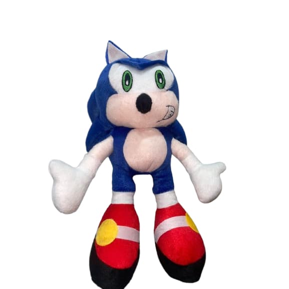 Boneco Sonic De Pelúcia 50cm Brinquedo Gigante Antialergico