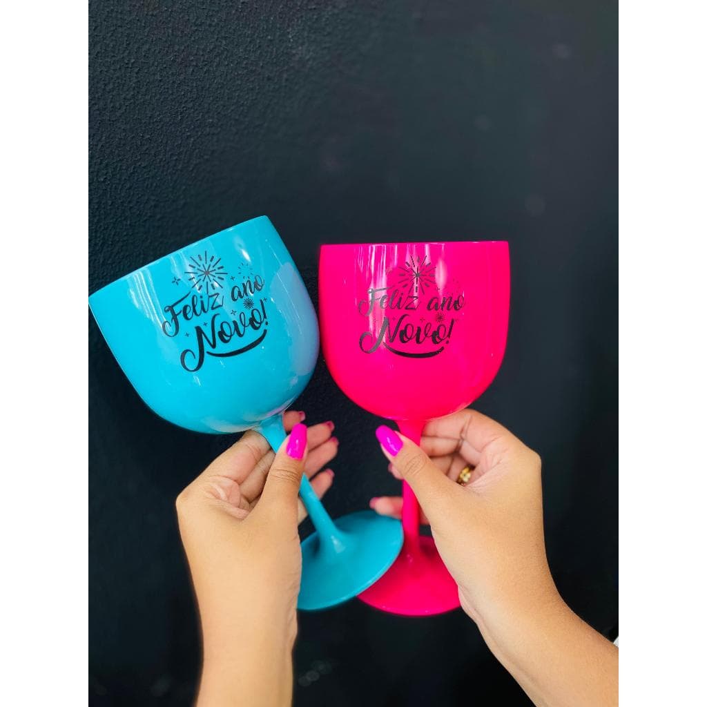Taça De Gin 7 Unidade Degradê/Sólidas Personalizada