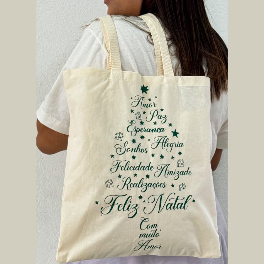 Ecobag Natal sacola ecológica,escola,faculdade, curso,personalizado,brinde,praia,moda,brinde,presente,trabalho