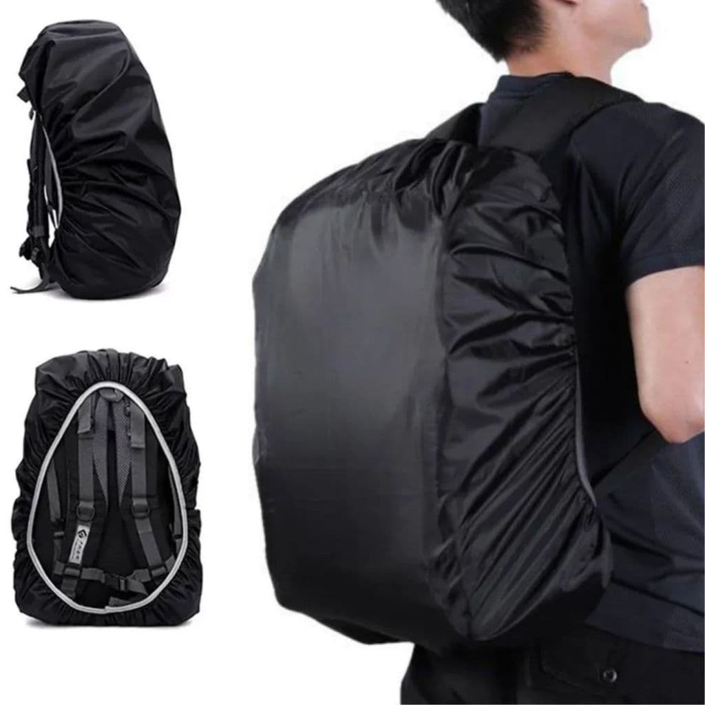 CAPA PARA MOCHILA UNISSEX IMPERMEÁVEL PASSEIO DIA-A-DIA GRANDE E PEQUENO PORTE