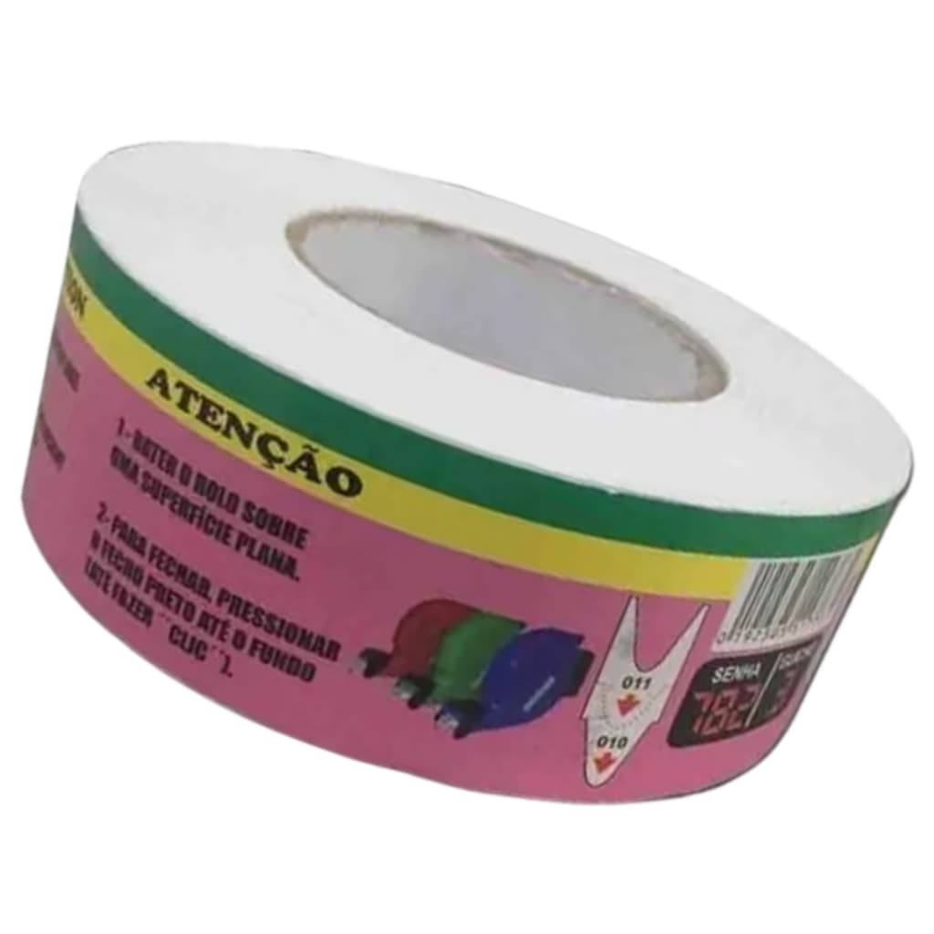 Rolo C/2000 Senhas Numeradas 000-999 P/Dispenser Senha -1unid (Vermelha)
